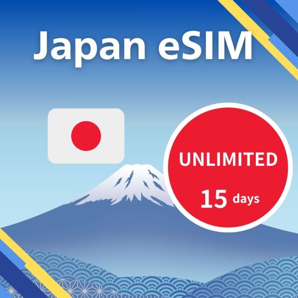 eSIM UNLIMITED data 15 days